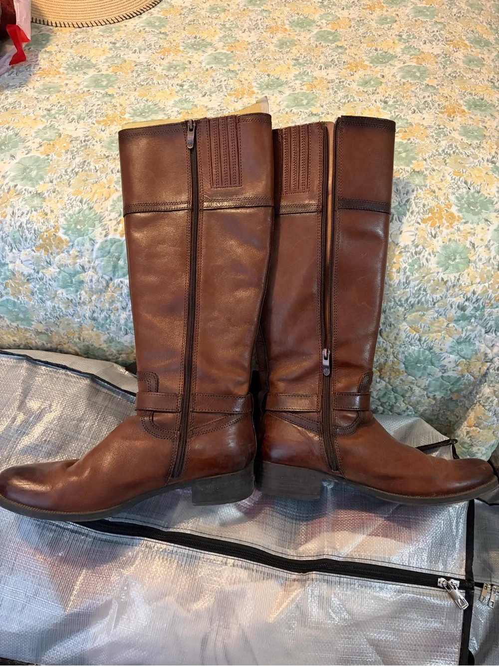 Bussola Senora Classic Brown Leather Knee-High Riding Boots